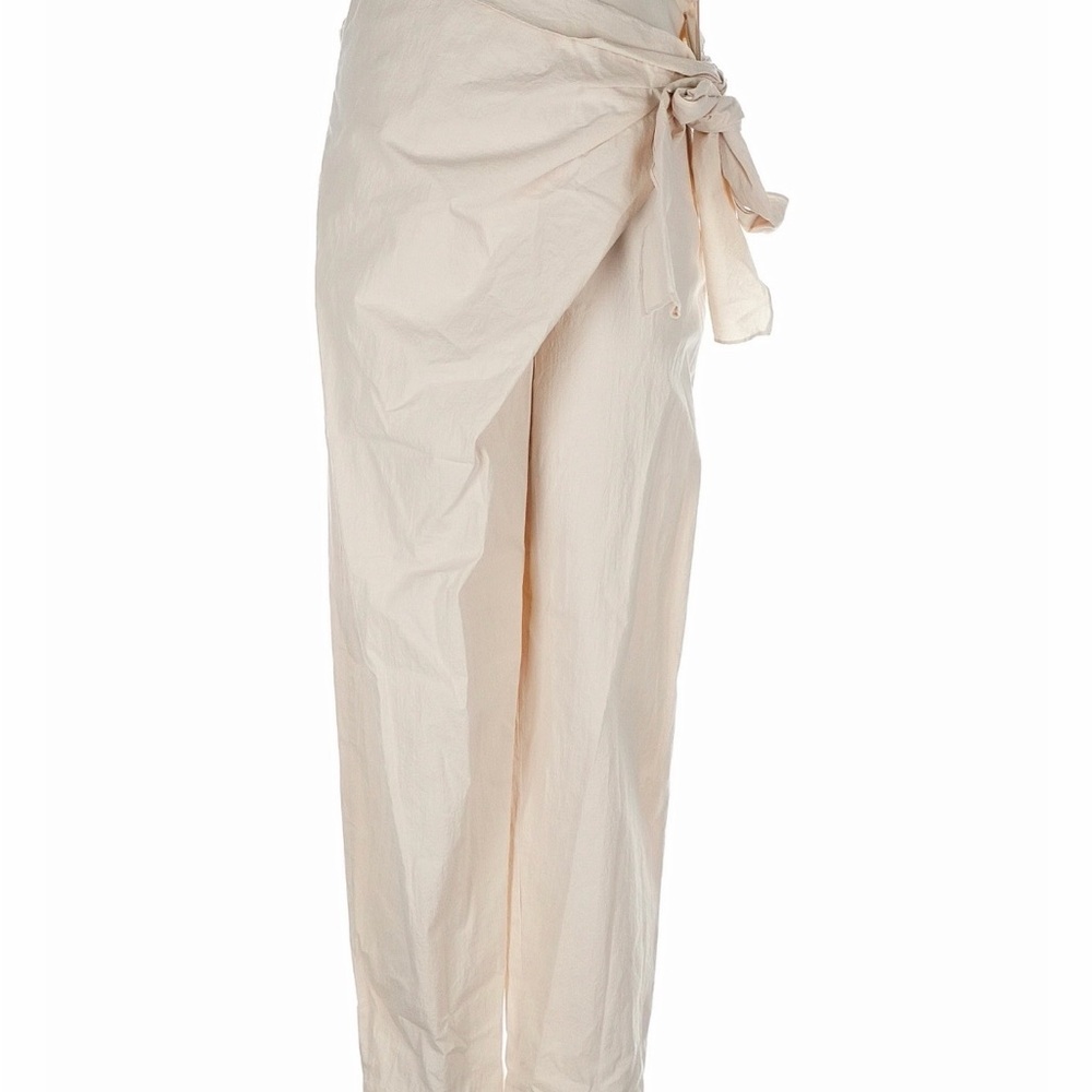 Zara Cream Tie-Waist Pants